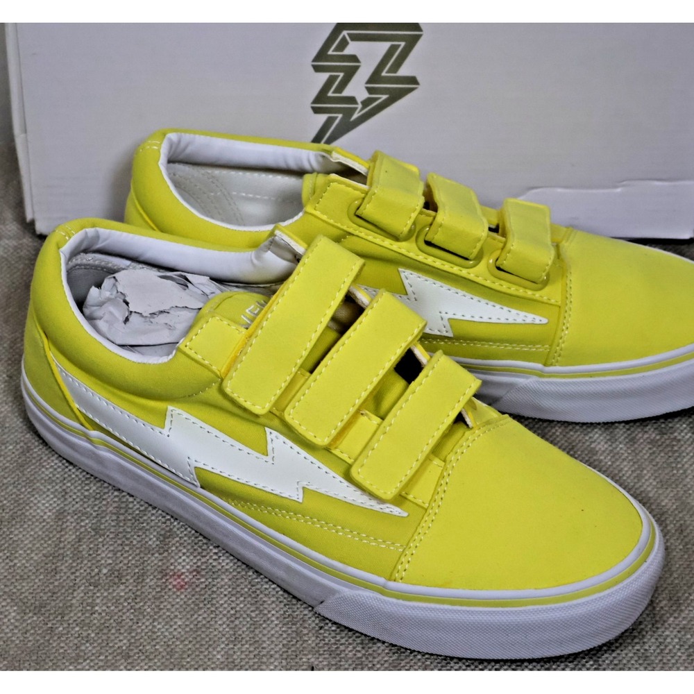 Revenge X Storm Sneaker Men Size 9 Yellow Hook and Loop Adaptive Easy Wear